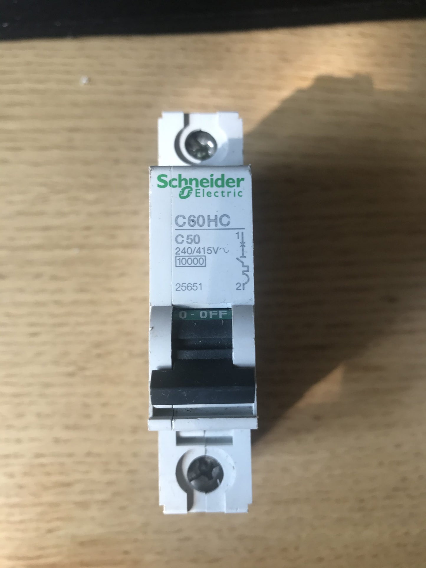 SCHNEIDER C60HC C50 SINGLE POLE 10KA MCB