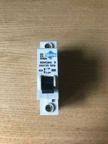 BASICS TYPE B MCB 40A BSMCB40 - Tested & Working - Same Day Dispatch