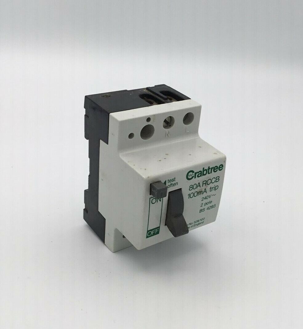 Crabtree 528/100 528100 RCCB RCD 80A 100mA Tested Same Day Dispatch