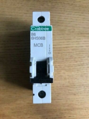 Crabtree Loadstar 6HS06B 6 Amp Type B Circuit Breaker MCB Same Day Dispatch