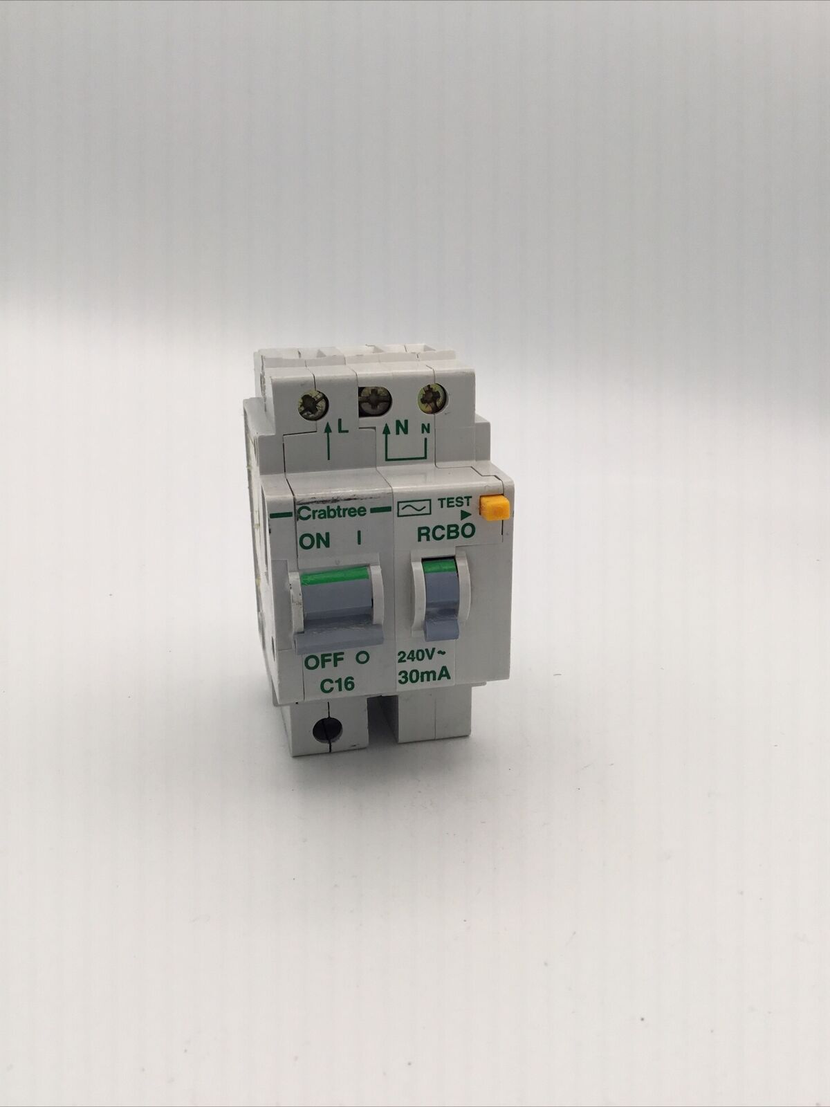 Crabtree Polestar C16 RCBO 16 Amp 30mA Double Pole MCB/RCD Type C 16A 602C/163