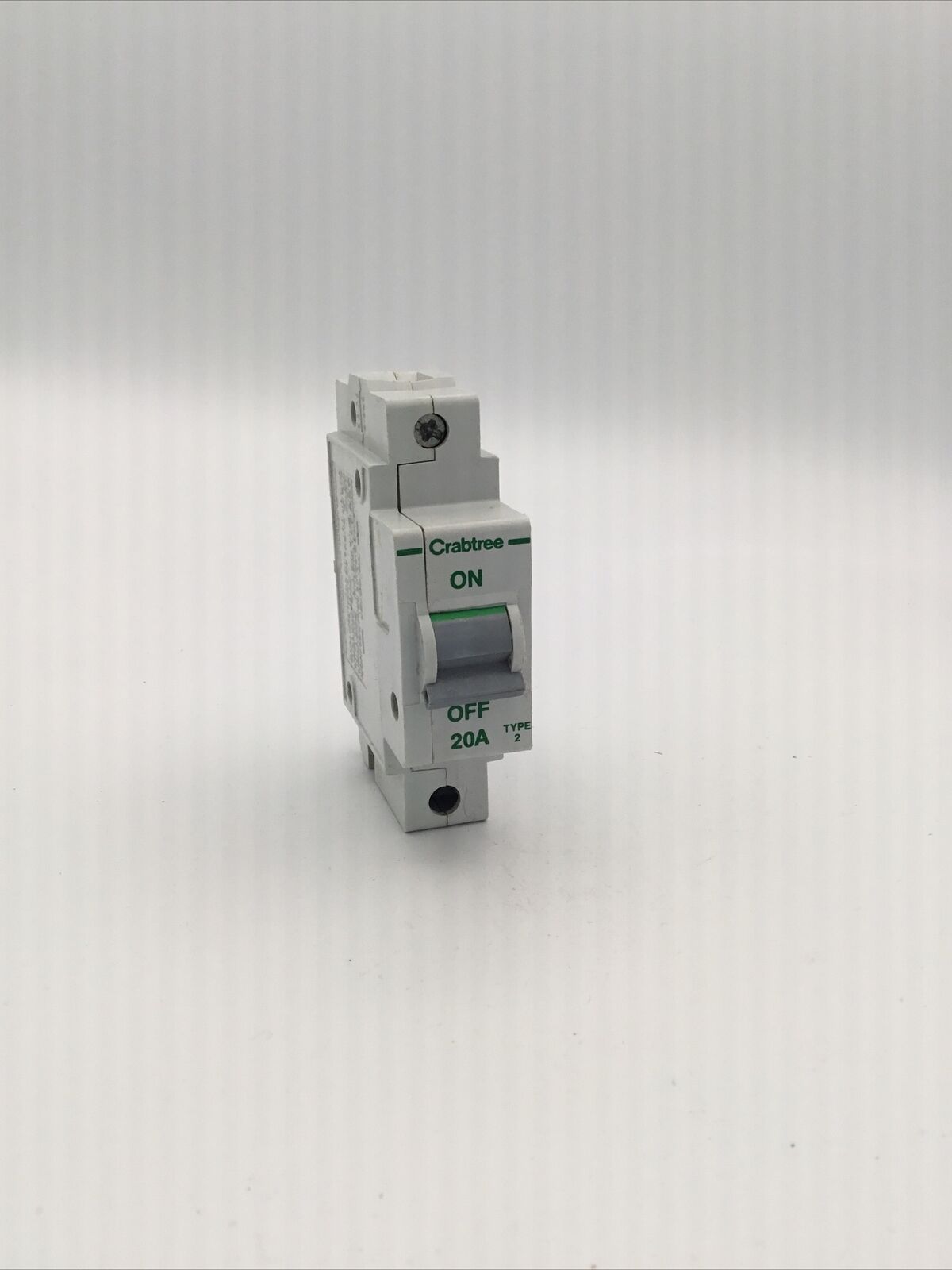 Crabtree Polestar Single Pole MCB 20A Amp Type 2 Circuit Breaker