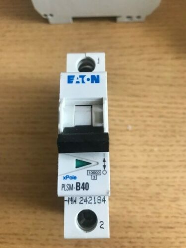 Eaton X Pole PLSM-B40 40 Amp Type B Single Pole 10kA Circuit Breaker MCB 242184 New