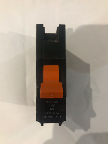 FEDERAL ELECTRIC STAB-LOK TYPE 3 CNA M5 6 AMP MCB CIRCUIT BREAKER. CNA1P06