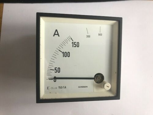 Gossen 150/5 Analog display device Gauge Ammeter 0-900