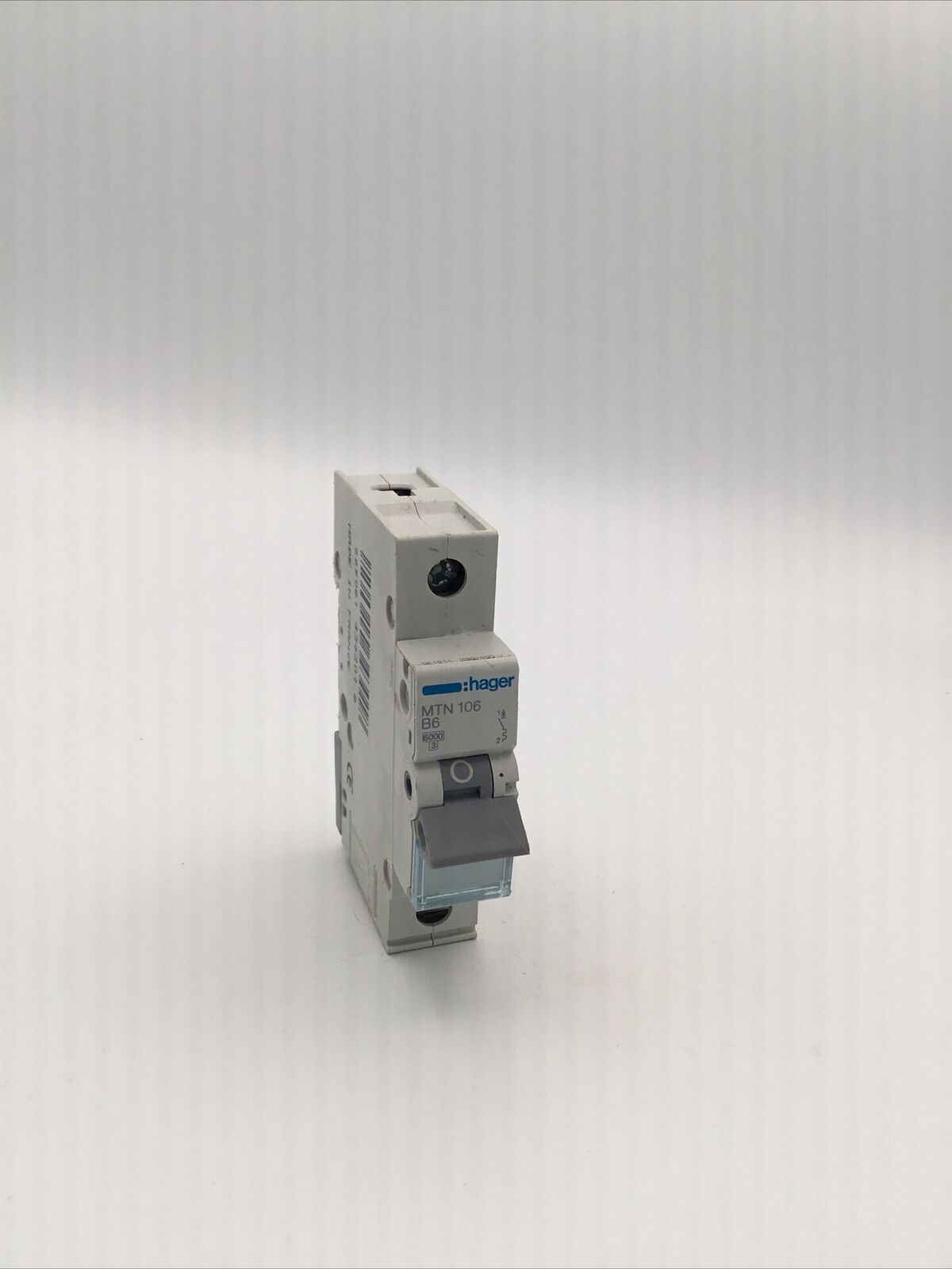HAGER 6 AMP TYPE B 6kA MCB CIRCUIT BREAKER MTN106 450106