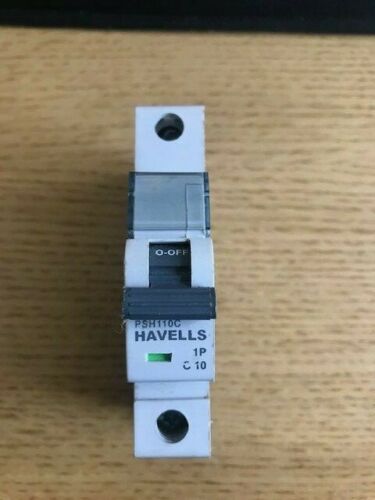 Havells PowerSafe - 10 Amp C-Type Mcb -Single Pole - PSH110C - 10kA -Tested