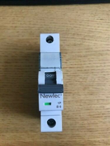 MCB Newlec 1pole Type B6 6 Amp Same Day Dispatch Tested 1PB6