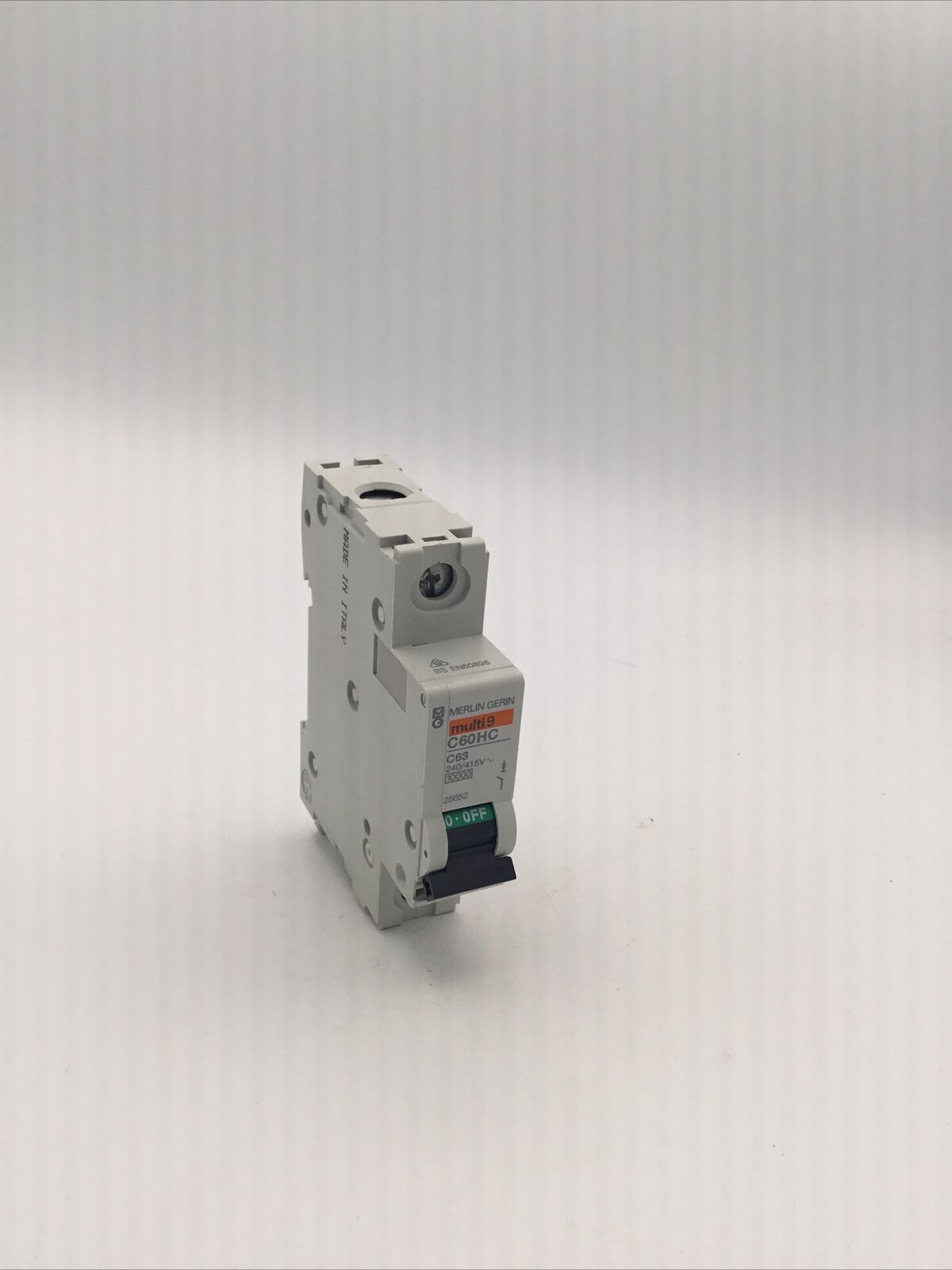 MERLIN GERIN C63 AMP TYPE C 63A SINGLE POLE MCB C60HC163 SCHNEIDER