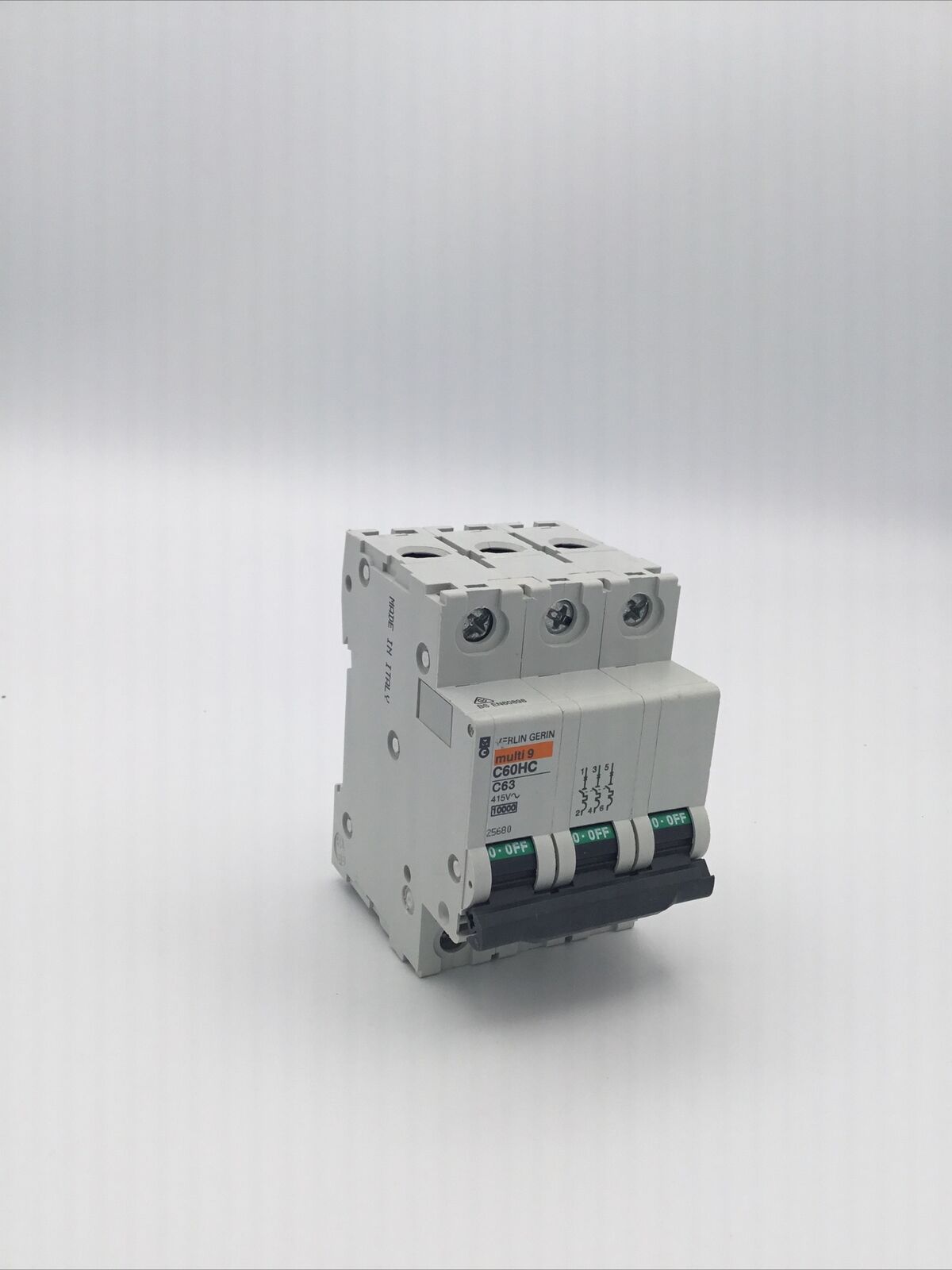 Merlin Gerin C63 63Amp Type C MCB Triple Pole Circuit Breaker 25680 C60HC363 New