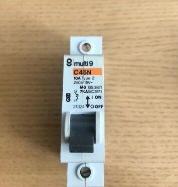 Merlin Gerin Multi 9 C45N M6 Type 2 10A Single Pole C45N110 MCB - Same Day Dispatch