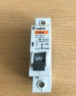 Merlin Gerin Multi9 C45N 5A 3871 Type 2 MCB - Same Day Dispatch