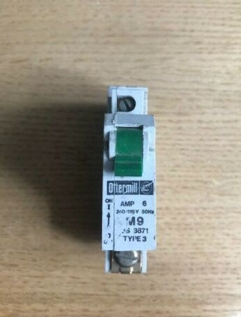 Ottermill System T 6A M9 Type 3 BS3871 MCB - Same Day Dispatch