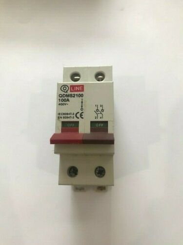 QLINE QDMS2100 100A TYPE B 6000 SP MCB Q LINE IEC EN 60947 Isolator Tested