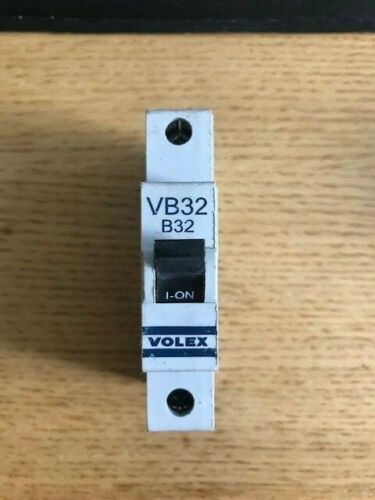 VOLEX 32 AMP TYPE B 6 kA MCB CIRCUIT BREAKER VB32 Same Day Dispatch Tested