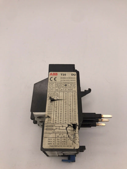 ABB Overload Relay T25-DU- 7.5A - 11A T25DU8,5