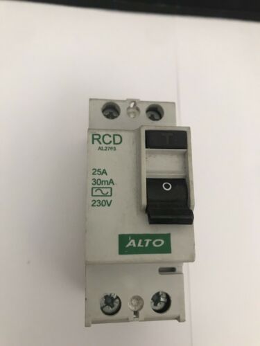 ALTO 25A 30mA 2 DOUBLE POLE DP RCD AL2763 RCCB