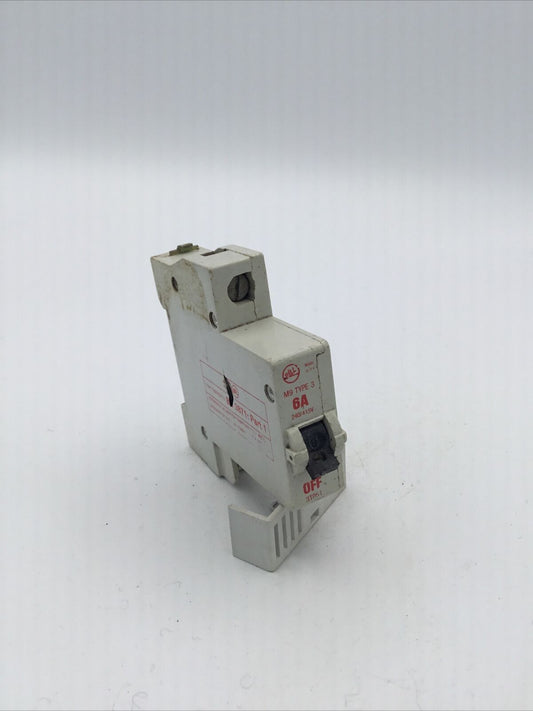 Fully Tested BILL TALISMAN / MEM 6A 6 Amp M9 Type 3 3T061 MCB Circuit Breaker