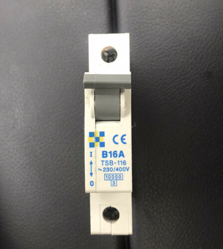CLIPSAL TSB-116 16A 16AMP BTYPE B16 SINGLE POLE SP 1P MCB FUSE SWITCH Tested