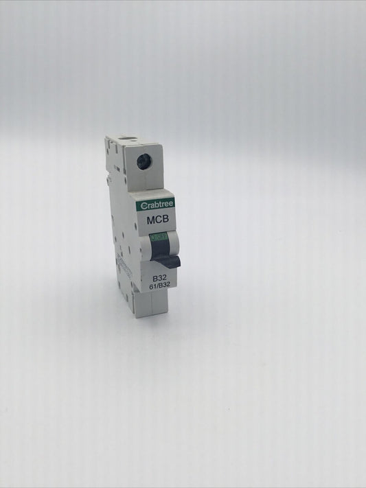 Crabtree Starbreaker MCB 32 Amp Single Pole Breaker Type B 32A 61/B32 Series 5