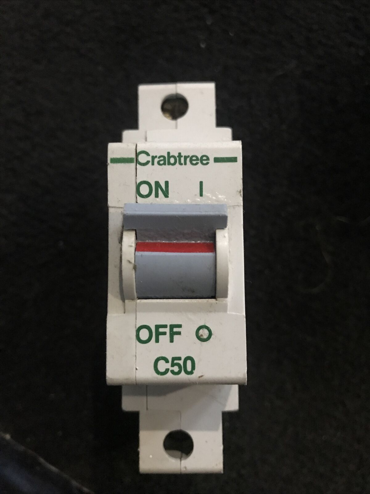 CRABTREE POLESTAR 60C/50 50A MCB Single Pole 50 AMP Type C Circuit Breaker Tested