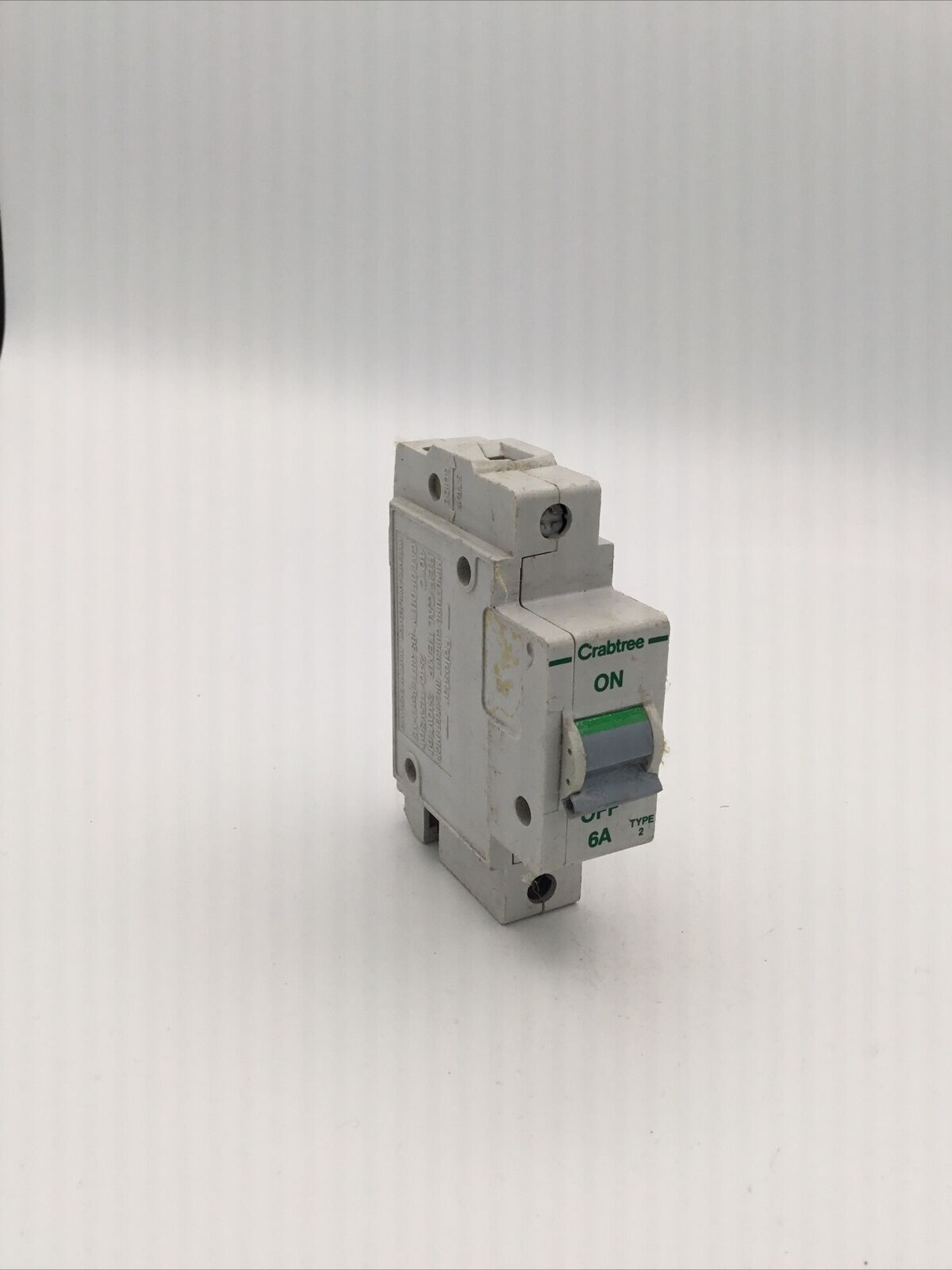 CRABTREE POLESTAR 6A 6 AMP TYPE 2 602/06 (OR B6) SINGLE POLE MCB CIRCUIT BREAKER