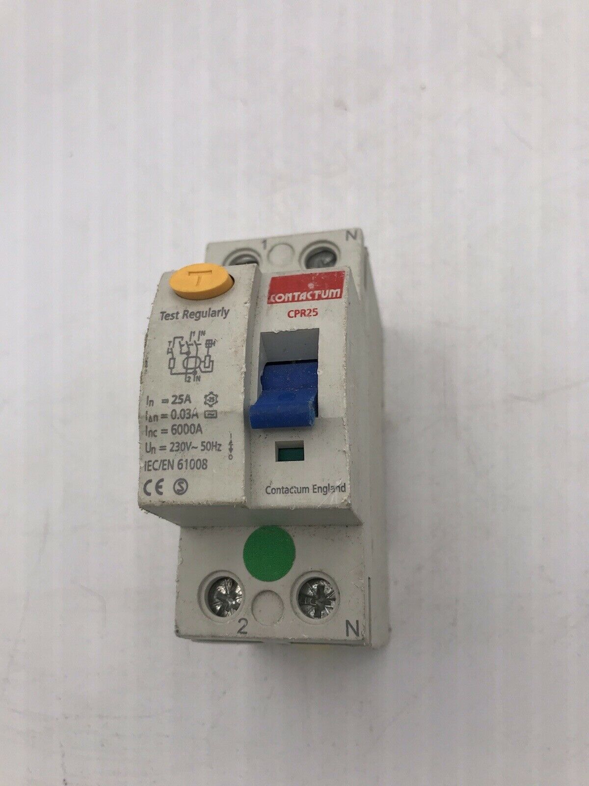 Contactum CPR25 25A 25 Amp 30mA RCD