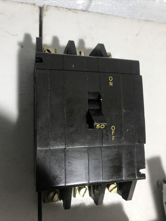 Crabtree C50 - 53/50 - 50A Type 2 Triple Pole 50 Amp MCB