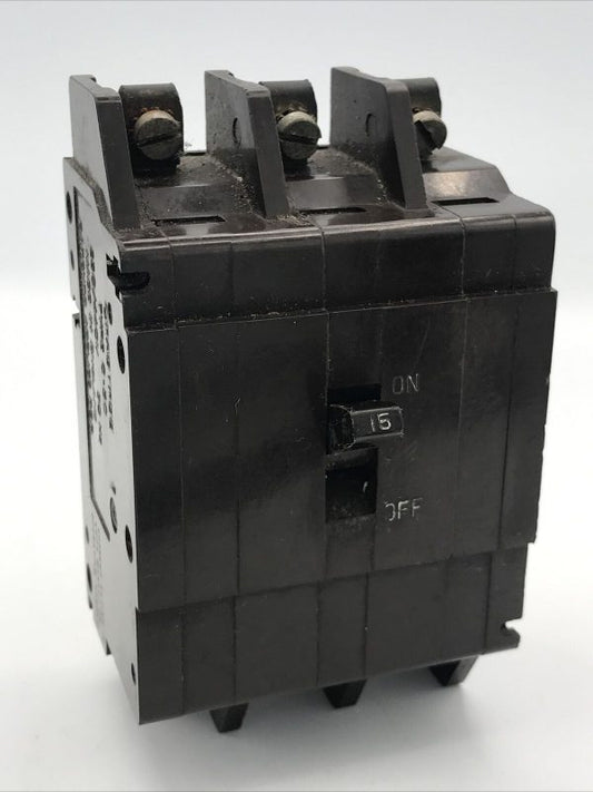 Crabtree C50 MCB 15 Amp Type 2 15A Triple Pole 3 Phase Breaker C-50 53/15