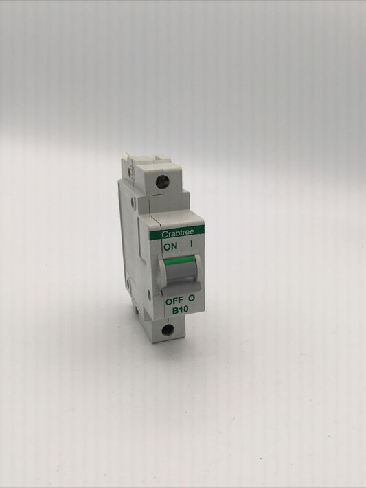 Crabtree Polestar B10 MCB 10 Amp Type B 10A Single Pole Circuit Breaker 60B/10