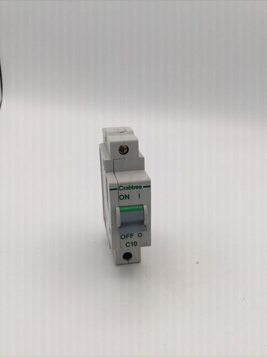 Crabtree Polestar C10 10 Amp Type C 10A Single Pole 60C/10 Circuit Breaker