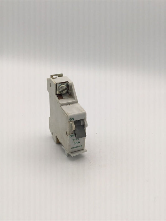 CRABTREE 16 AMP TYPE 1 M6 MCB CIRCUIT BREAKER SB6000