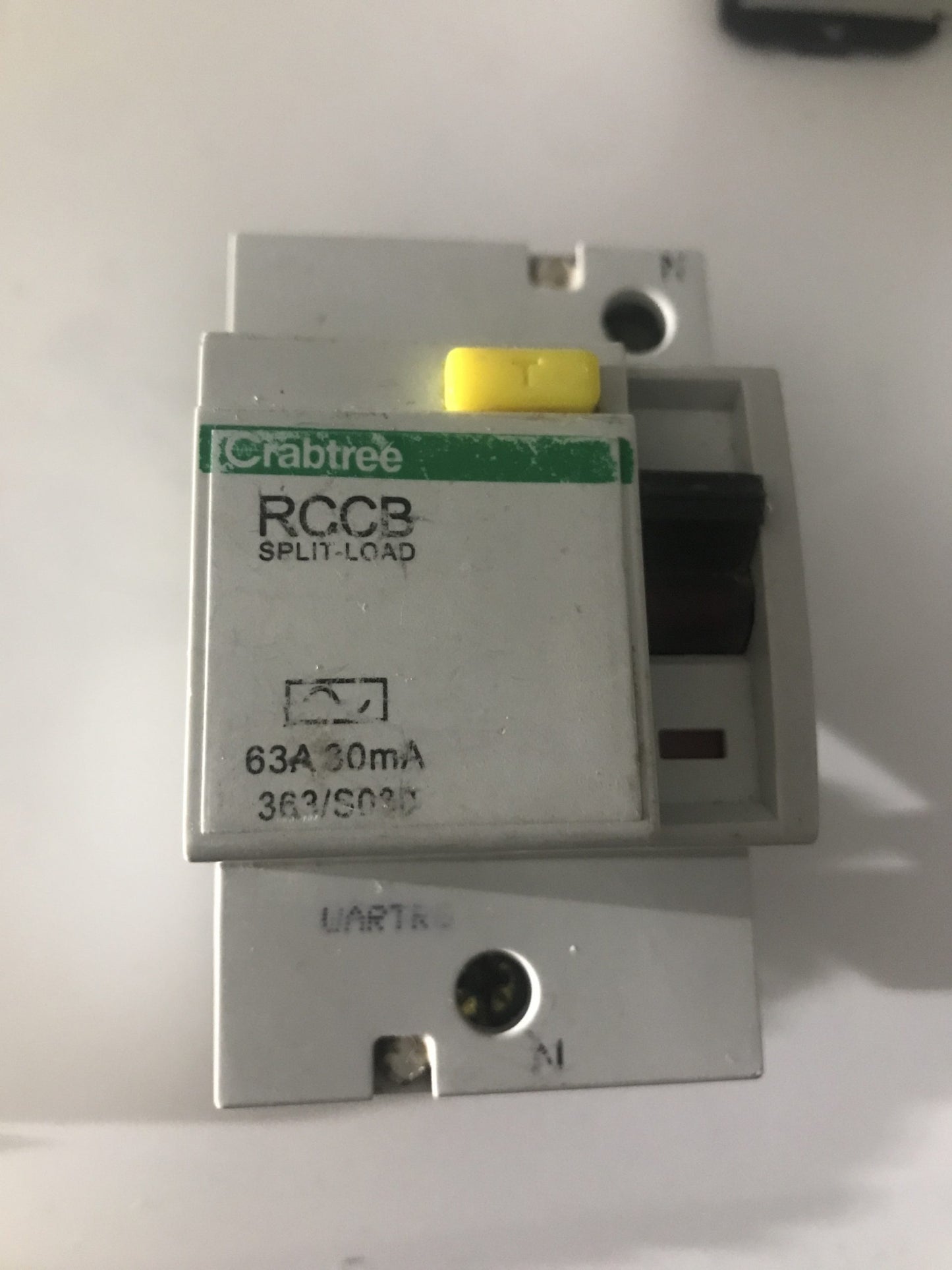 Crabtree RCCB RCD Split Load 63A 30mA 363/S030 