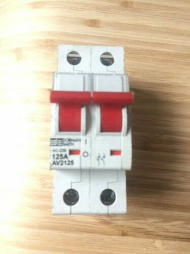 DORMAN SMITH AV2125 125 AMP DOUBLE POLE AC22A MAIN SWITCH