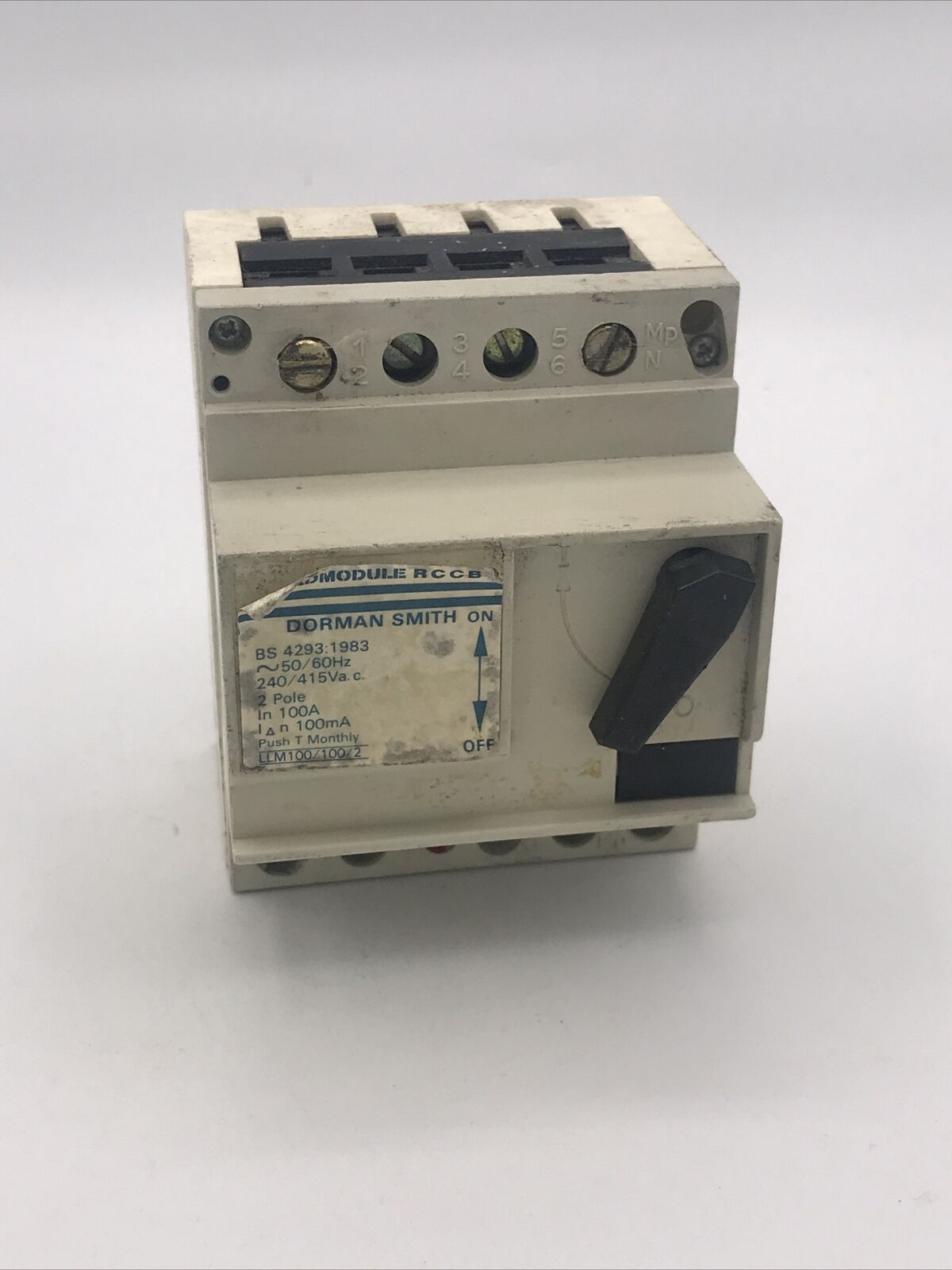 Dorman Smith LLM100/30/2 100A 100mA 2Pole Load module RCCB