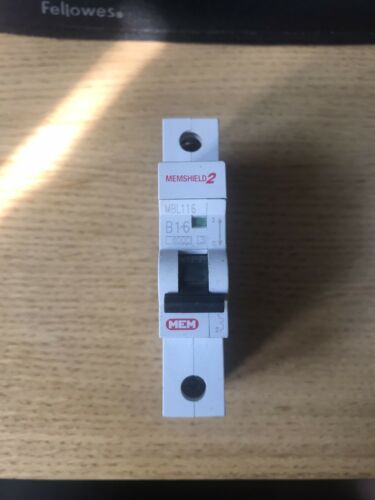 MBL116 EATON MEM ‘MEMSHIELD 2’ MCB SP 6KA TYPE B – 16 AMP