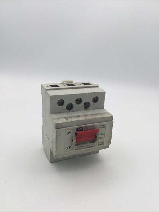 Federal Electric FESD6 125A AC22 Double Pole Switch Disconnector