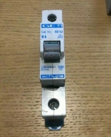 GET 6 AMP TYPE B 6kA MCB CIRCUIT BREAKER SCHUPA 6B1M Tested - Same Day Dispatch