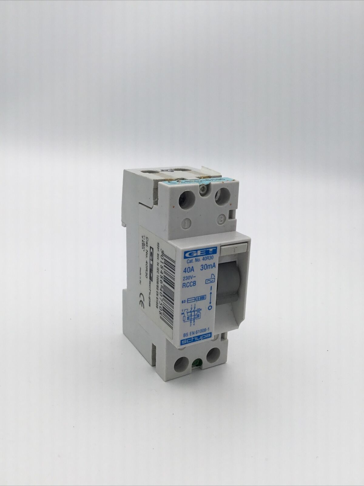 Get Schupa 40A 40 Amp 30mA RCCB RCD Cat No. 40R30 6 kA