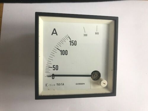 Gossen 150/5  Analog display device Gauge Ammeter 0-900