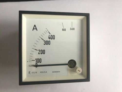 Gossen 400/5A 0-2400 Ammeter Analog display device Gauge