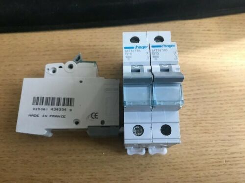 HAGER 16 AMP TYPE B 6 KA MCB CIRCUIT BREAKER 434304 MTN116