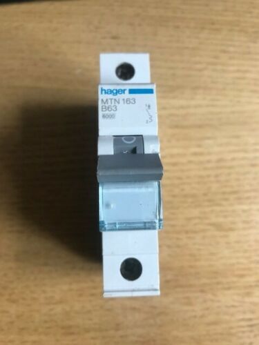 HAGER 63 AMP TYPE B 6kA MCB CIRCUIT BREAKER MTN163 434310 Same Day Dispatch