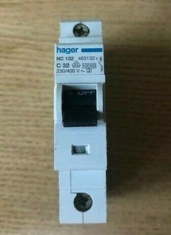 HAGER NC132 C32 AMP 463132 10000 SP MCB CIRCUIT BREAKER Same Day Dispatch