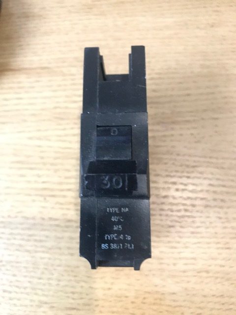 FEDERAL ELECTRIC STAB-LOK ( Stablok ) 30A 3 PHASE MCB 30 AMP TYPE D STAB LOK BREAKER TRIP