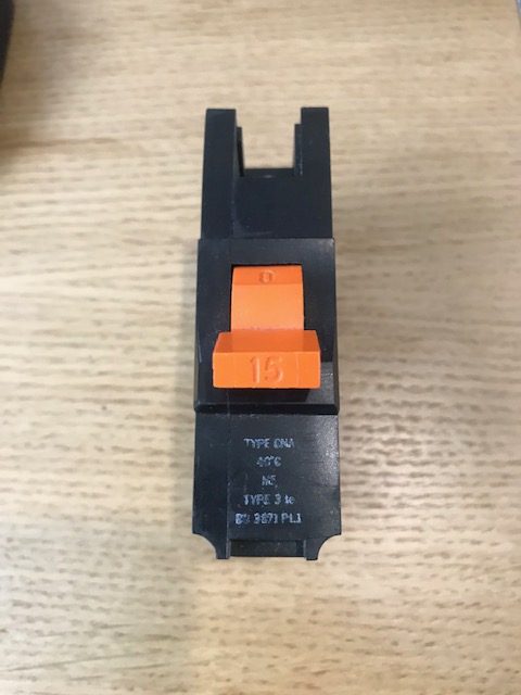 FEDERAL ELECTRIC STAB-LOK ( Stablok ) 15A 3 PHASE MCB 15 AMP TYPE D STAB LOK BREAKER TRIP