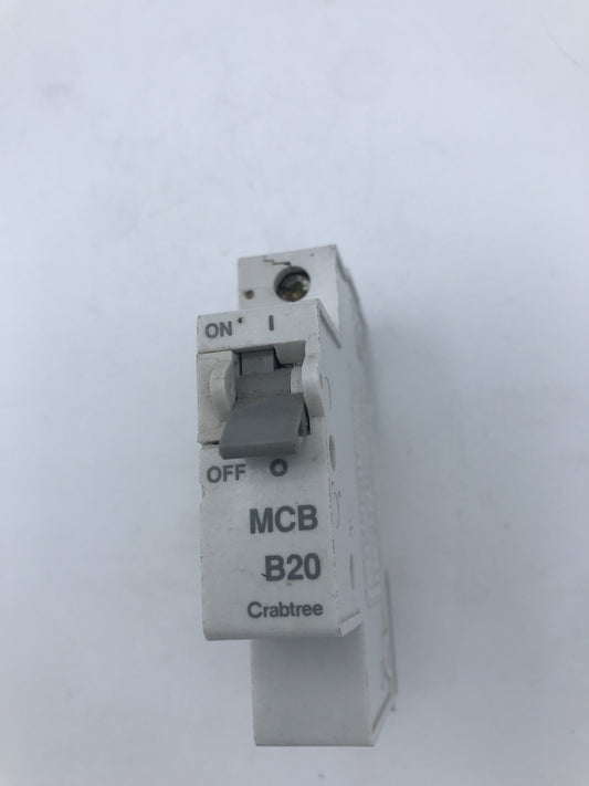 Crabtree Starbreaker B20 20A 20 Amp BS 3871 Early B type M6 MCB Circuit Breaker