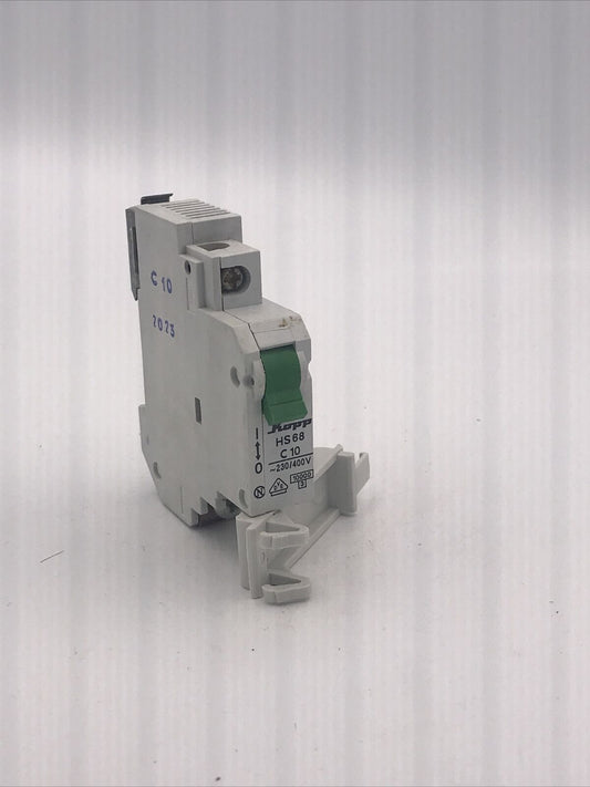 KOPP (OTTERMILL) 10A TYPE C Single POLE MCB HS68 VDE M10 10kA 10 AMP C10