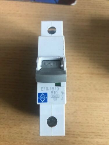 LEWDEN E10-1B06 6 AMP TYPE B SINGLE POLE CIRCUIT BREAKERS MCBS Free UK Delivery