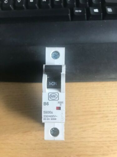MK ELECTRIC 5906s MCB Fuse 6amp B6 B type Same Day Dispatch - Tested